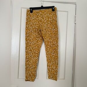 Old Navy Yellow and White Leggings